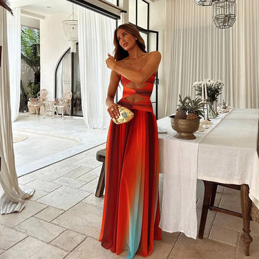 lucie maxi dress Pretty Lavish Lucie Cut Out Maxi Dress - Green