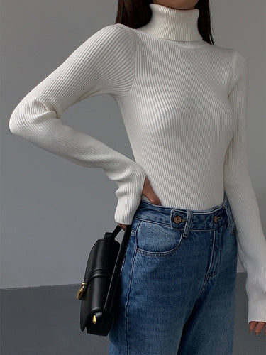 Lucy | Women’s Spring Stylish Ribbed Turtleneck Sweater 10