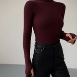 Lucy | Women’s Spring Stylish Ribbed Turtleneck Sweater 5