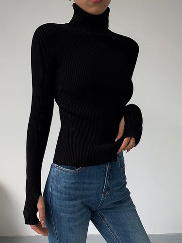 Lucy | Women’s Spring Stylish Ribbed Turtleneck Sweater 8