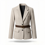 Luna Suit Jacket – Stylish Loose Fit with Waist Belt 0
