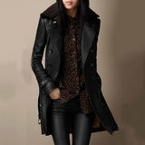 Luxurious Leather Trench Coat in Florence Style 0