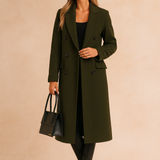 Madison Tailored Blazer Coat – Elegant Double-Breasted Winter Essential for Women 5