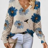 Mae™ | Elegant Sweater with Floral Pattern 0