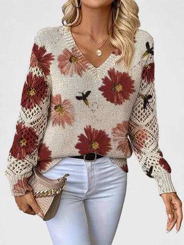 Mae™ | Elegant Sweater with Floral Pattern 1
