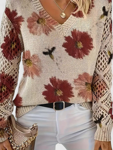 Mae™ | Elegant Sweater with Floral Pattern 4