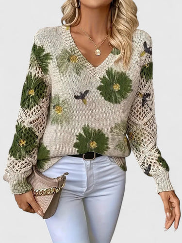 Mae™ | Elegant Sweater with Floral Pattern 7
