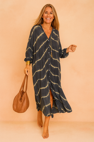 Maggia White Maxi Dress – Elegant V-Neck Summer Style for Effortless Comfort 2