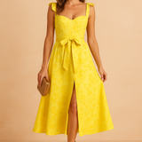 Mariana Long Summer Dress – Elegant Ruffle Design for Wedding Guest or Casual Outings 0