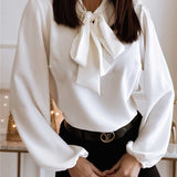 Nadeen  Blouse | Elegant Bow Winter Blouse for Women 1