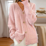 Nancy | Women's Button-Front Cable Knit Cardigan 1