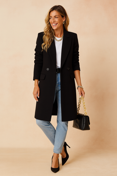 Natalie Wool Coat – Classic Double-Breasted Style for Timeless Elegance 1