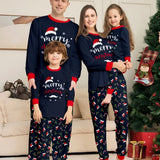 New Merry Christmas Print Mom Daughter Dad Son Matching Pajamas Set 2 Pieces Suit Soft Loose Loungewear Xmas Family Look Pyjamas 0