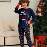 New Merry Christmas Print Mom Daughter Dad Son Matching Pajamas Set 2 Pieces Suit Soft Loose Loungewear Xmas Family Look Pyjamas 3