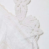 New Women Embroidery Halter Fashion Elegant Crop Tie Top Woman 2025 Sleeveless Backless Short Tops Women Sexy Elegant Party Top 5