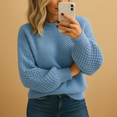 Nicole | Women’s Winter Cozy Textured Knit Sweater 3