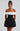 Noir Bloom Mini Dress - Black/White 6