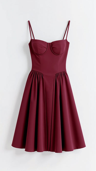 odette corset midi dress Odette Cute Corset Cocktail Midi Dress Zoe Sydney