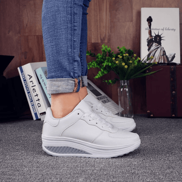 Orthopedic Women's Black Leather Sneakers 2