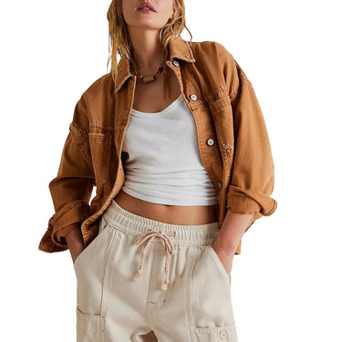 Oversized Denim Jacket with Vintage Wash 4