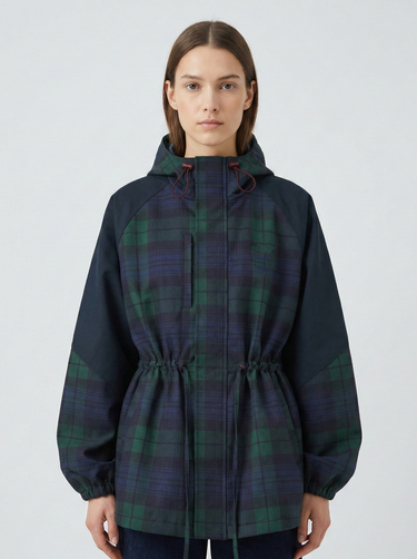 Oversized Hooded Jacket with Adjustable Waist 0