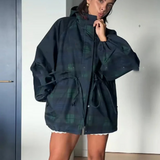 Oversized Hooded Jacket with Adjustable Waist 1