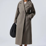 Oversized Long Wool Coat for Women – Stylish and Comfortable Fall Winter Outerwear 0