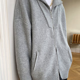 Oversized Open Collar Cardigan 1