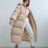 Oversized Quilted Puffer Trench Coat For Women 0