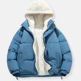 Padded Winter Jacket with Fleece Lining and Adjustable Hood for Men – Warm Cold Weather Coat with Spacious Pockets 10