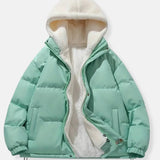 Padded Winter Jacket with Fleece Lining and Adjustable Hood for Men – Warm Cold Weather Coat with Spacious Pockets 11