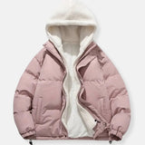 Padded Winter Jacket with Fleece Lining and Adjustable Hood for Men – Warm Cold Weather Coat with Spacious Pockets 5
