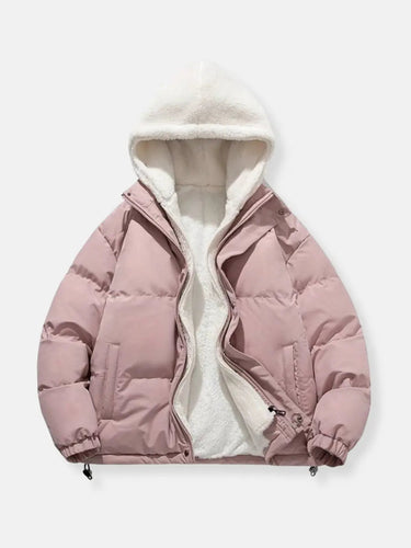 Padded Winter Jacket with Fleece Lining and Adjustable Hood for Men – Warm Cold Weather Coat with Spacious Pockets 5