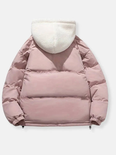 Padded Winter Jacket with Fleece Lining and Adjustable Hood for Men – Warm Cold Weather Coat with Spacious Pockets 6