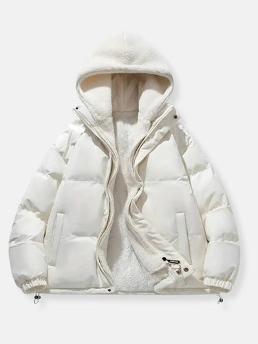 Padded Winter Jacket with Fleece Lining and Adjustable Hood for Men – Warm Cold Weather Coat with Spacious Pockets 9