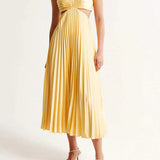 Pleated Maxi Dress 1