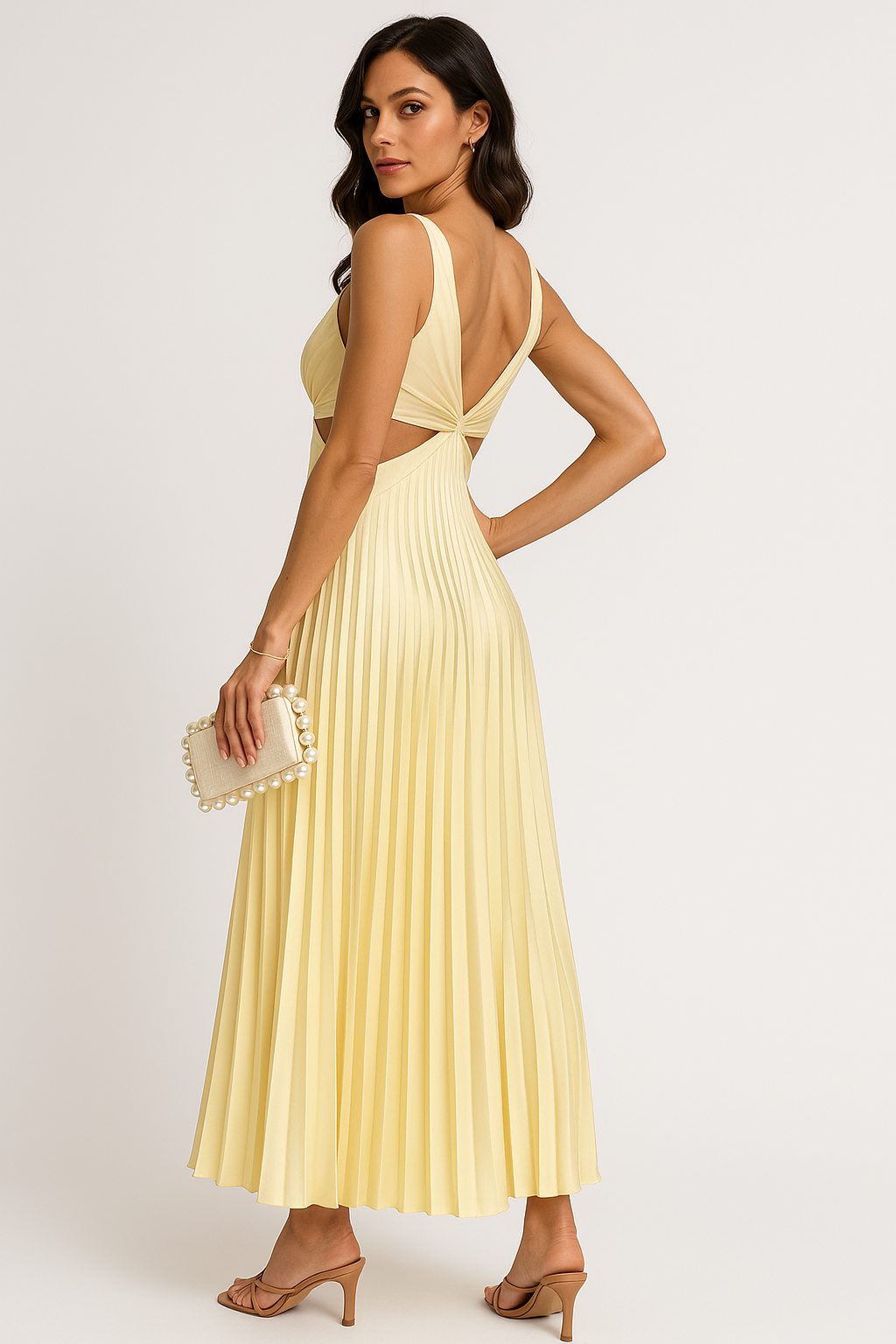 Pleated Maxi Dress 1