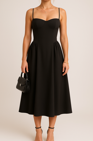 Pleated Skater Midaxi Dress 2