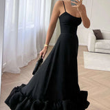 REINA MIDI DRESS - BLACK 1