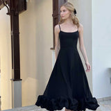 REINA MIDI DRESS - BLACK 3
