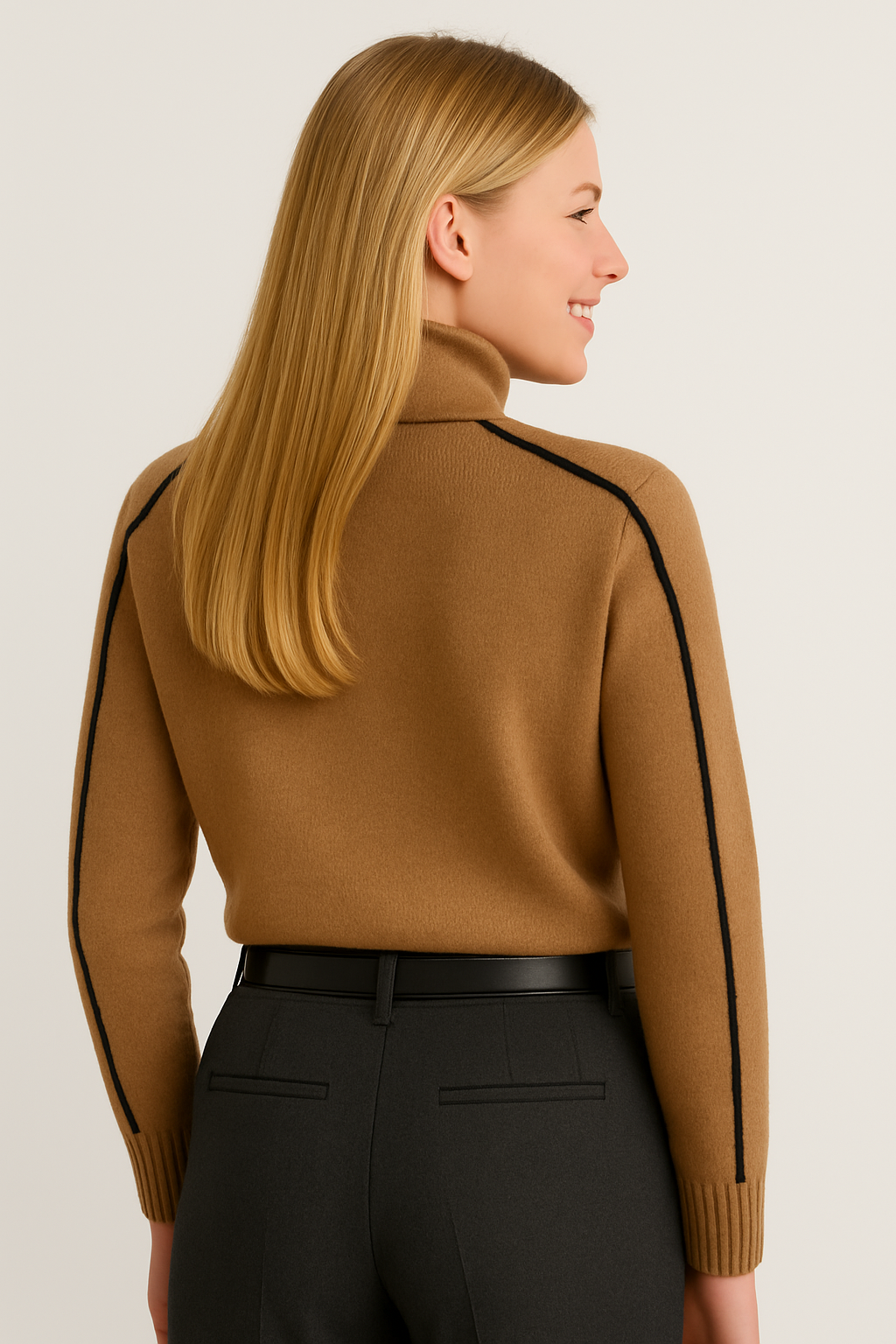 Relaxed Knit Turtleneck Sweater