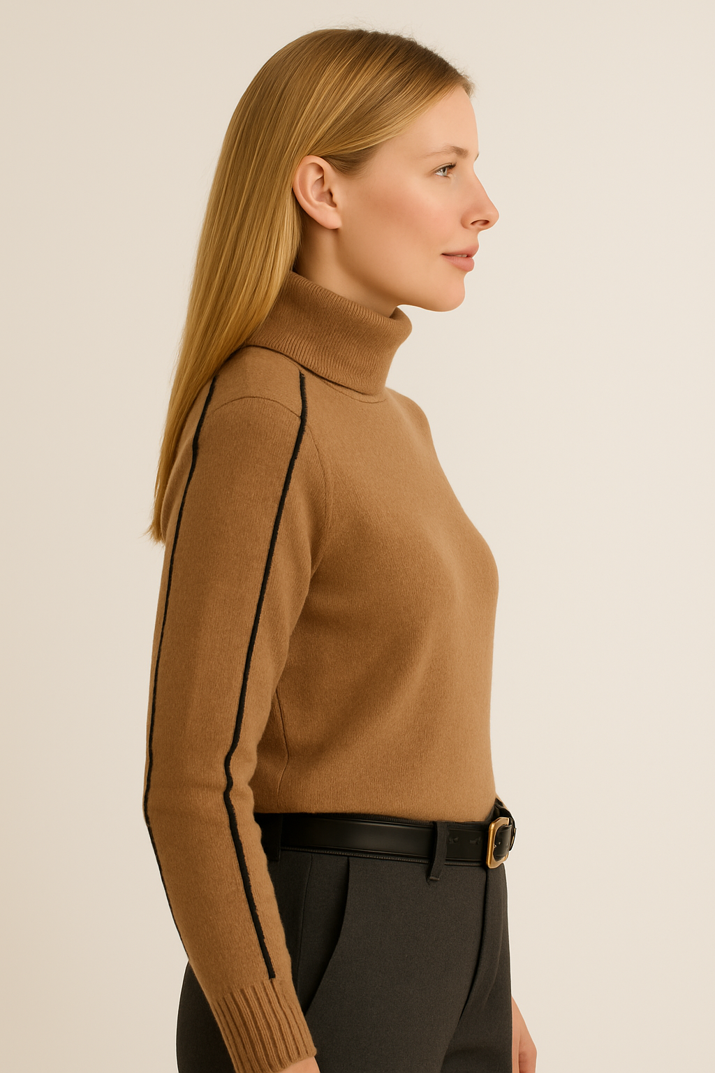 Relaxed Knit Turtleneck Sweater
