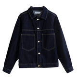 Relaxed Fit Denim Jacket with Contrast Collar Detail 7