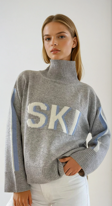 Retro Turtleneck Ski Jumper