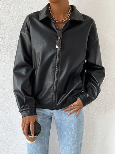 Revel Faux Leather Jacket 1
