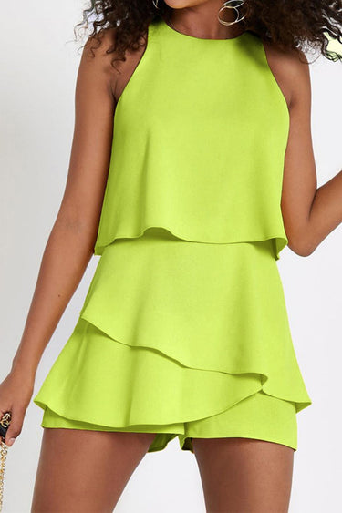 Ruffled Sleeveless Casual Romper For Women 5