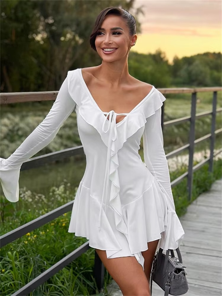 Ruffled Mini Dress