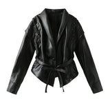 Women’s Cropped Leather Jacket - Madonna 4