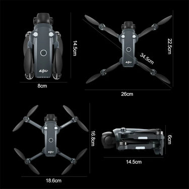 Foldable Camera Drone With Dual 4K Camera, Brushless Motor, FPV And 5G WiFi - 6