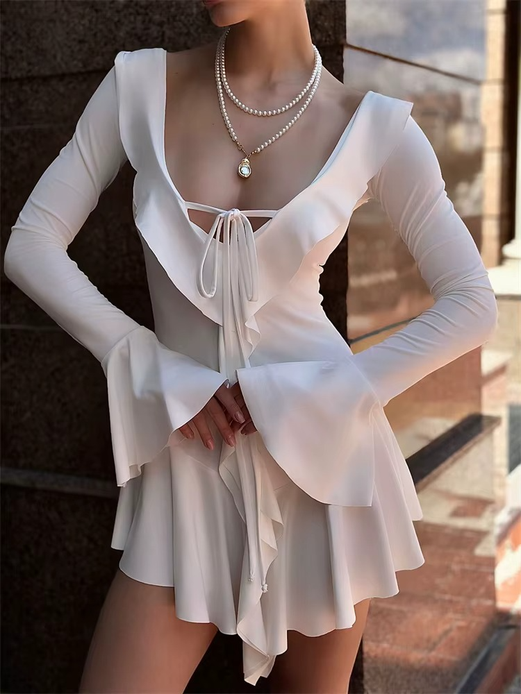 Ruffled Mini Dress